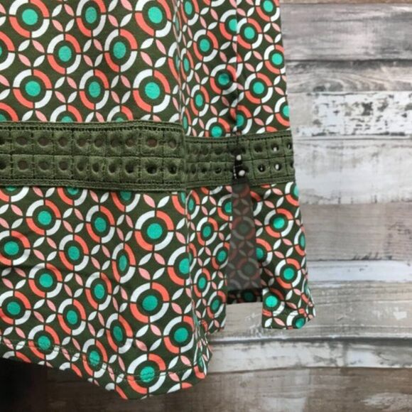 NWOT C. Wonder Regular Printed Knit Midi Dress in Olive | Size S - Picture 5 of 15